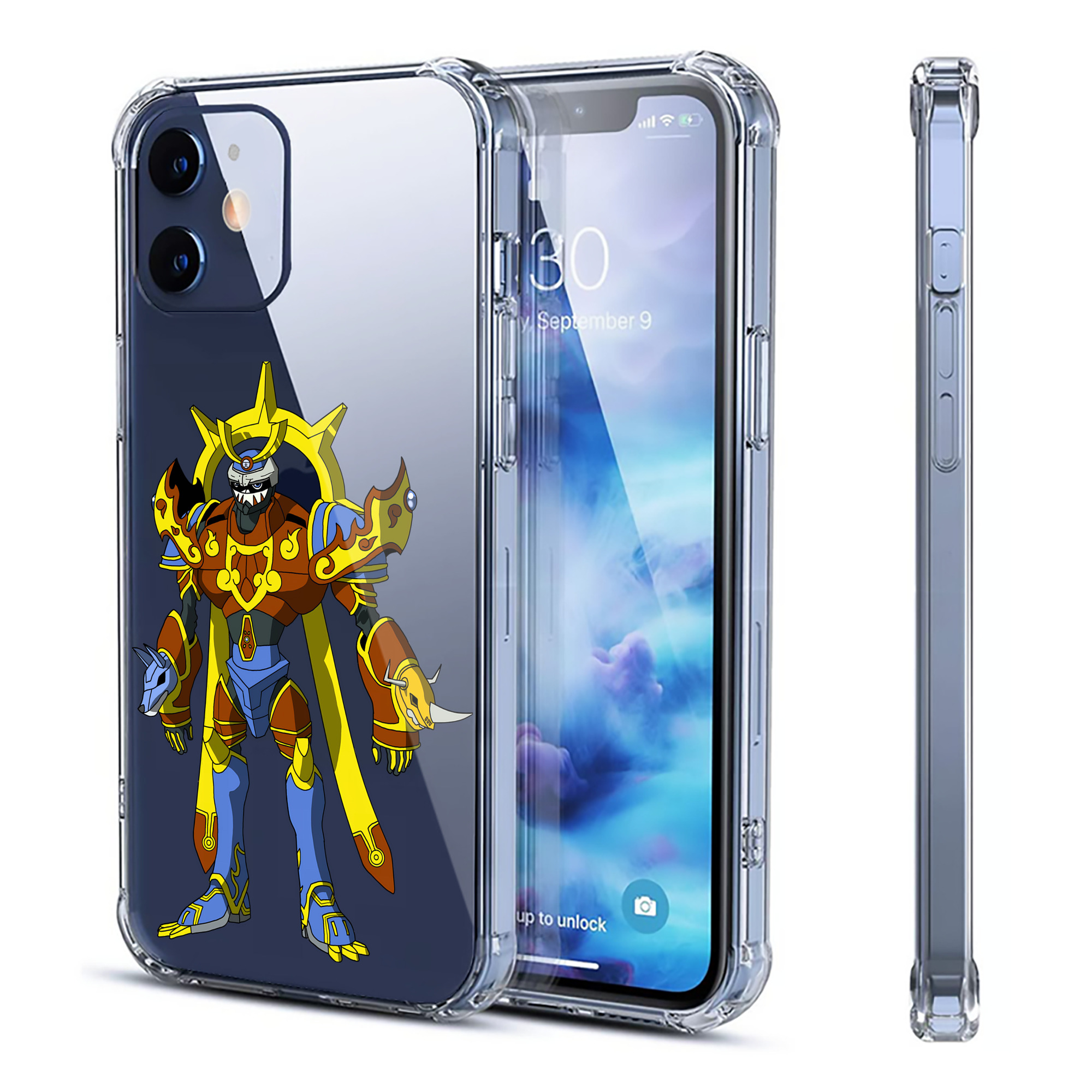 （画像用） Digimon デジタルモンスター/デジモン 【iPhone 12シリーズ対応】透明スマホケース（クリアソフトケース）